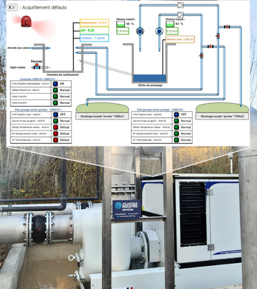 Atlantique Industrie équipe un industriel d'une pompe de relevage diesel