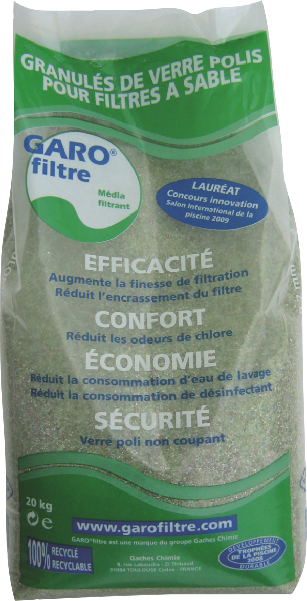 Média filtrant pour le traitement de l’eau des piscines