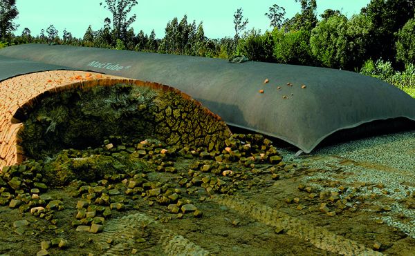 Stocker et assécher de gros volumes de boues